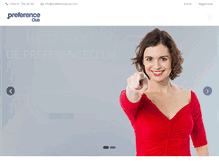 Tablet Screenshot of preferenceclub.com